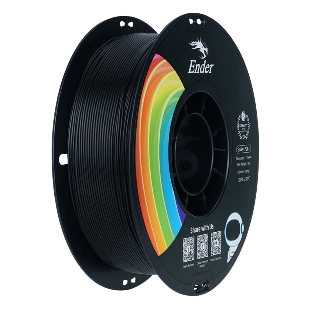 Filamento Creality Ender PLA+ 1.75mm Negro